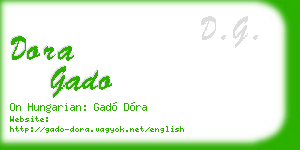 dora gado business card